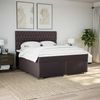 vidaXL Boxspringbett mit Matratze Dunkelbraun 180x200 cm Stoff 3290577 Bild 3