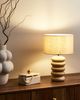 Tischlampe BETWA Mangoholz Hellbraun Bild 3