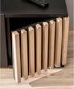 Lomadox Wohnzimmer-Set CATANZARO-164, (Mega-Spar-Set, 5-St, Sideboard Vitrine Wandboard Lowboard Highboard), in schwarz mit Lamellen in Hickory Eiche, inkl. LED-Beleuchtung Bild 2