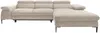 Vente-unique - SEPINA Sofa SamtStoff Beige - B 182 cm x H 75 cm x L 288 cm Bild 3