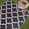 Homescapes Outdoorteppich Outdoor-Teppich Nola aus Polpropylen mit schwarz-weißem, 150x240 cm, rechteckig, Höhe: 20 mm Bild 2