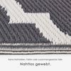 Homescapes Outdoorteppich Outdoor-Teppich Nola aus Polpropylen mit schwarz-weißem, 150x240 cm, rechteckig, Höhe: 20 mm Bild 4
