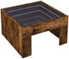 Couchtisch, Sofatisch mit Infinity-LED Räuchereiche 50x50x30 cm Bild 3
