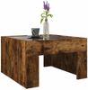 Couchtisch, Sofatisch mit Infinity-LED Räuchereiche 50x50x30 cm Bild 5