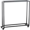 Kaminholzregal innen Metall BETTA - mit Rollen, 25x100x100 Brennholzregal innen Kaminholzständer Kaminholzhalter Feuerholzregal Innen Holz stapeln Wohnzimmer Bild 5