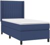 vidaXL Boxspringbett mit Matratze & LED Blau 90x190 cm Stoff 3138443 Bild 4