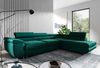 Ecksofa in L-Form AVESTA, L-förmige Eckcouch mit Schlaffunktion, ausziehbares Sofa, 1 Bettzeugbehälter, verstellbare Kopfstützen, (Monolith 37), 72x201 cm Bild 2