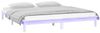 vidaXL Massivholzbett mit LEDs Weiß 135x190 cm 820647 Bild 3