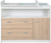roba Wickelkommode 'Gabriella' - inkl. Wickelansatz - 2 Schubladen - Wickelhöhe 90 cm - Weiß Bild 3