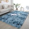 LuxusKollektion Hochflor-Teppich Zottelteppich Wohnzimmer Schlafzimmer Flur Blau 120x180cm Bild 4