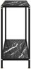 vidaXL Konsolentisch Schwarz 80 x 35 x 75 cm Hartglas [322834] Bild 3