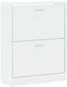 vidaXL Schuhschrank Hochglanz-Weiß 63x24x81 cm Holzwerkstoff 342560 Bild 3