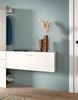 Garderobenschrank (B/H/T: 104x39x36 cm) in weiß Melamin Bild 5