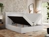 Boxspringbett, Polsterbett mit Bettkasten - PREMIUM-10 - 180x200cm - Weiß Kunstleder - H3 Bild 2