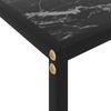 Konsolentisch, Beistelltisch, Konsole Schwarz 80x35x75 cm Hartglas Bild 5
