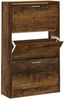 vidaXL Schuhschrank Räuchereiche 63x24x103 cm Holzwerkstoff 342555 Bild 2
