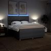 vidaXL Boxspringbett mit Matratze Dunkelgrau 180x200 cm Stoff 3294443 Bild 4