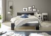 Bett >Cannes< in Schwarz - 145x71x204cm (BxHxT) Bild 3