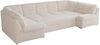 Ecksofa, Sofa big XXL, Wellenfedern, Wohnlandschaft XXL, mit Schlaffunktion - COMODO U - Beige Cord Bild 5