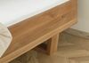Bett Eiche 180x200x85 natur geölt, Kopfteil beige FICHTELBERG #127 Bild 4