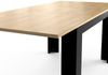 Calicosy 'CRAFT' Ausziehbarer Tisch 160 / 200 cm - Eiche Dekor und Schwarz - Helles Holz Bild 5