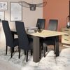 Calicosy 'CRAFT' Ausziehbarer Tisch 160 / 200 cm - Eiche Dekor und Schwarz - Helles Holz Bild 2