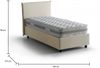 Dmora Einzelbett Alison, Bettkasten mit Stoffbezug, 100 % Made in Italy, Öffnung vorne, inklusive Matratze 90 x 200 cm, Beige Bild 3