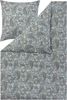 Estella Samt + Seide Flanell Bettwäsche 135x200 Lagundo eisblau Paisley 5473-614 Bild 2