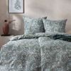 Estella Samt + Seide Flanell Bettwäsche 135x200 Lagundo eisblau Paisley 5473-614 Bild 5