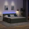vidaXL LED-Speicherbett mit Matratze Dunkelgrau 180 x 200 cm Stoff 3371574 Bild 5