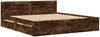 vidaXL Bettgestell mit Kopfteil Räuchereiche 180x200 cm Holzwerkstoff 3295545 Bild 3