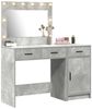 vidaXL Schminktisch mit Spiegelbeleuchtung 2 pcs Grau Holzwerkstoff 3334230 Bild 3