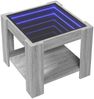 vidaXL LED-Couchtisch Grau Sonoma 53x53x45 cm Holzwerkstoff 847544 Bild 3