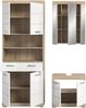 Badezimmer-Set >Lambada< in Sonoma Eiche / Weiß Hochglanz - 149x191x34cm (BxHxT) Bild 3