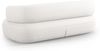 Micadoni Sofa Jenny 3-Sitzer Chenille Helles Beige Bild 3
