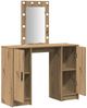 vidaXL Schminktisch mit Speicher Braun 102 x 33 x 135 cm Holzwerkstoff 865189 Bild 4