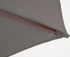 Sonnenschirm Nurolin - Metall Naturbraun in Holzoptik, Polyester-Stoff Dunkelgrau, Ø 300 cm Bild 4