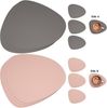 ABC Platzset- und Untersetzer-Set in Lederoptik, 4-teilig, kaffeebraun Bild 2