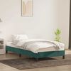 vidaXL Bettgestell ohne Matratze Dunkelgrün 100x210 cm Samt 4101346 Bild 3