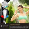 KESSER® Solar Gartendusche Solardusche Bogen mit Schutzhaube | warmes Wasser max. 60°C Pooldusche Camping | Regenduschkopf & Wasserhahn | Gartenschlauch-Anschluss Schwarz - 35 Liter Bild 5