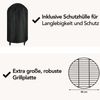 Aviro Kamado BBQ Egg XL – 21,6 Zoll – inklusive Schutzhülle – für bis zu 10 Personen – Holzkohlegrill – Ø 46 cm – schwarz Bild 5