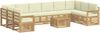 vidaXL Outdoor-Sofagarnitur 8 pcs Weiß und Creme 59 x 59 x 37 cm 3392610 Bild 2