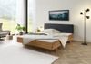Bett mit Nachttisch links Eiche 200x200x85 natur geölt, Kopfteil anthrazit FICHTELBERG #52 Bild 3