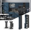 Küchenunterschrank Fame-Line Dunkelblau Hochglanz 30 cm Vicco Bild 2