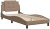 vidaXL Bettgestell ohne Matratze "Zadar" Cappuccino-Braun 80x200 cm Kunstleder 3208146 Bild 3