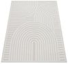 KADIMA DESIGN Teppich Struktur Wohnzimmer schmutzabweisend Teppich Kurzflor, Läufer, Höhe: 14 mm, Florhöhe: 10 mm, 100% Polypropylen, Läufer, 60x100cm, Creme Bild 4