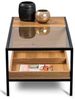 Couchtisch >Mandurah 2< Schublade, Ablage, Eiche Dekor, Metall + MDF - 110x42x55cm (BxHxT) Bild 5
