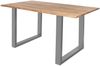 Tischgestell 2er Set Roheisen lackiert 70x10x74 cm silber U-Gestell 77090785 Bild 2