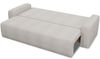 Schlafsofa Spark – Sofa mit Schlaffunktion und Bettkasten, Bonellfederkern, Cordbezug, große Schlaffläche, modernes Polstersofa & Bettsofa (Beige (Poso 100)) Bild 3