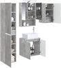 vidaXL Badezimmerschrank-Set 5 pcs Betongrau 50 x 14,5 x 70 cm 3407322 Bild 2